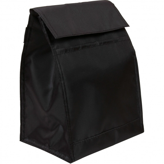 Black Insulated Budget Custom Lunch Bag