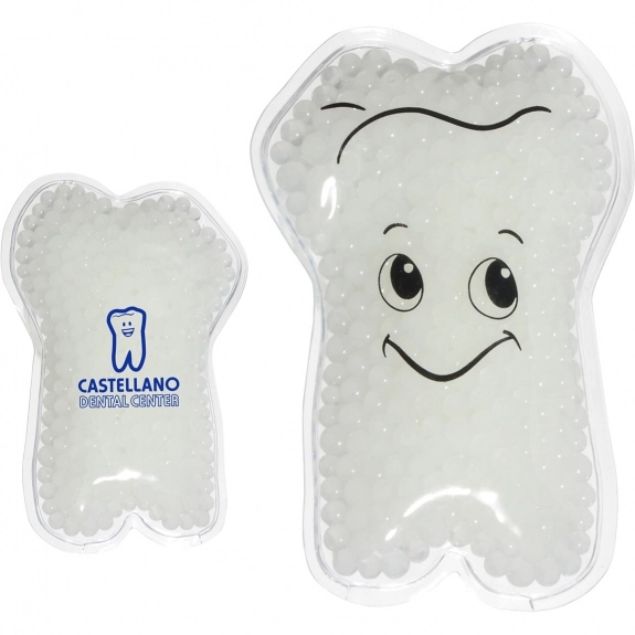 Clear Aqua Pearls Promotional Hot/Cold Pack - Tooth