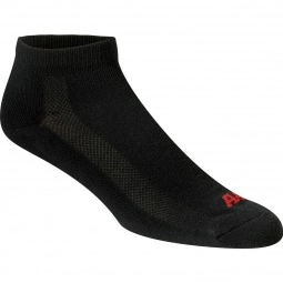 Black A4 Performance Low Cut Moisture Wicking Custom Socks
