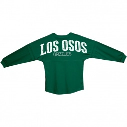 Hunter Green boxercraft Pom Pom Jersey Custom T-Shirts - Back