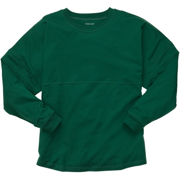 Hunter Green boxercraft Pom Pom Jersey Custom T-Shirts - Front