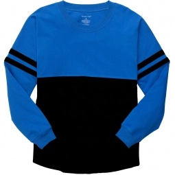 Royal/Black boxercraft Pom Pom Jersey Custom T-Shirts - Front