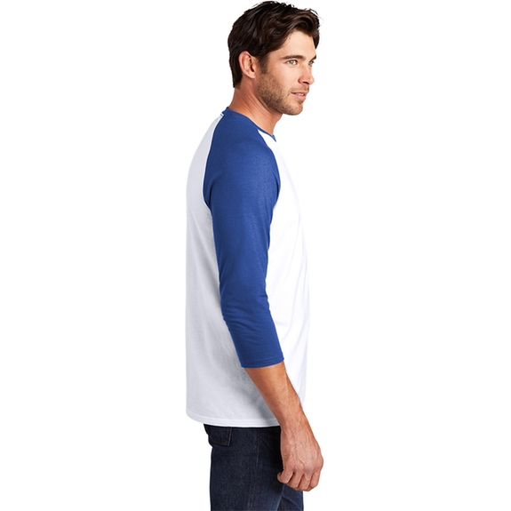 Side District Made Perfect Tri 3/4 Sleeve Custom T-Shirts - Men's