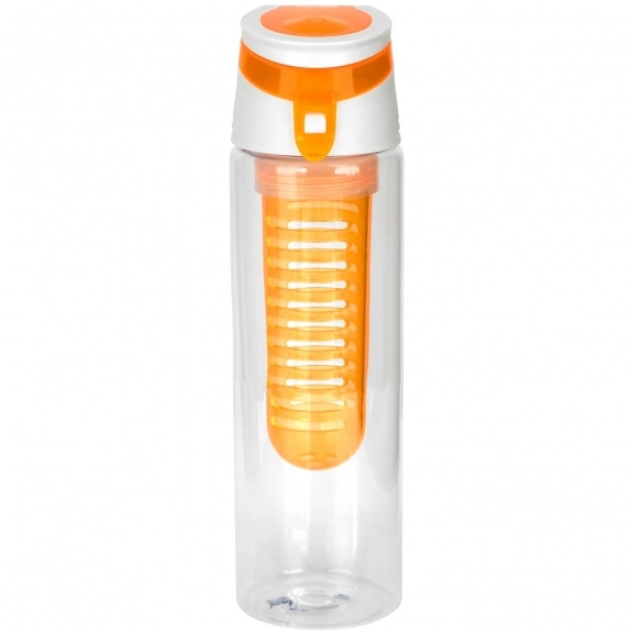 Orange Fruit Infuser Custom Water Bottle - 22 oz