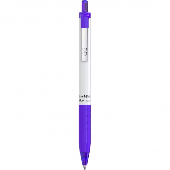 Purple - Paper Mate Ink Joy Promotional Pen w/ White Barrel