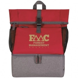 Red - Koozie Backpack Custom Cooler Bag - 12 Can