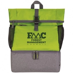 Lime - Koozie Backpack Custom Cooler Bag - 12 Can