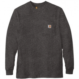 Carbon Heather - Carhartt Workwear Pocket Custom Long Sleeve T-Shirt