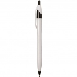 Black Full Color White Javelin Custom Pen