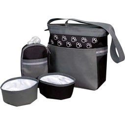Black Custom Pet Accessory Bag Set