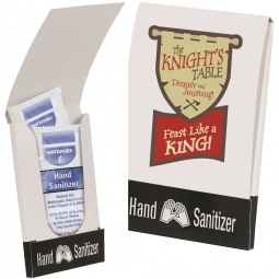 White Full Color Promotional Anti-Bacterial Hand Gel Packets