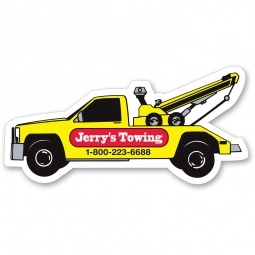 Full Color Specialty Shaped Promo Magnet - Wrecker Tow Truck - 20 mil
