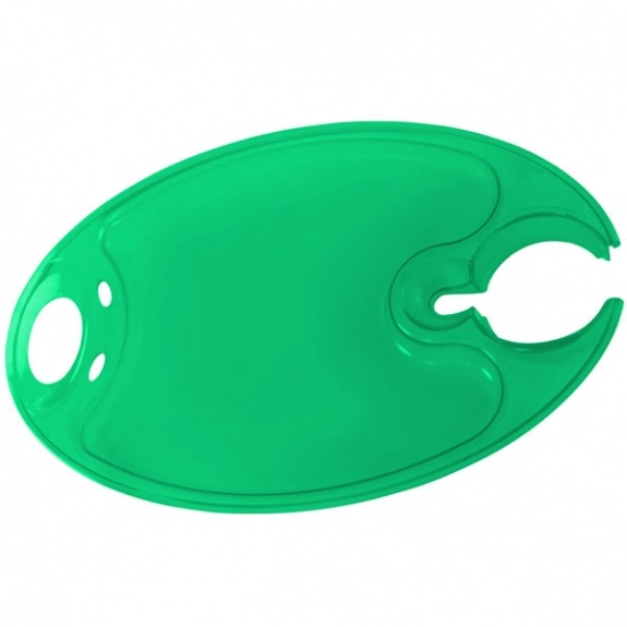 T Green Promotional Plastic Plate for Parties