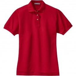 Red Port Authority Pique Knit Custom Polo