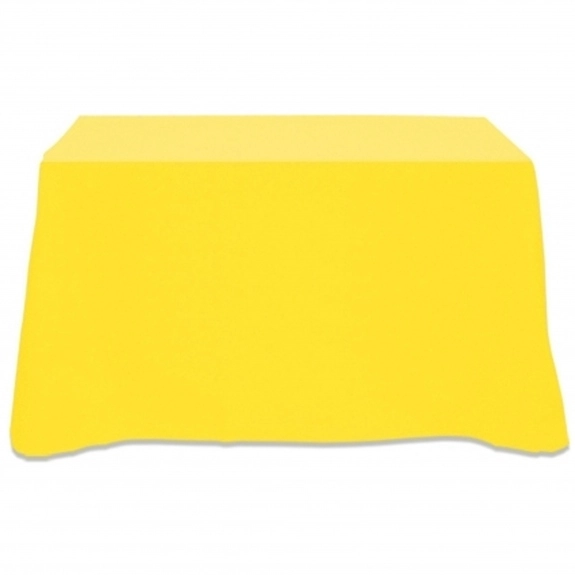 Yellow 4-Sided Custom Table Cover - 4 ft.