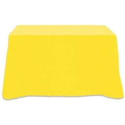 Yellow 4-Sided Custom Table Cover - 4 ft.
