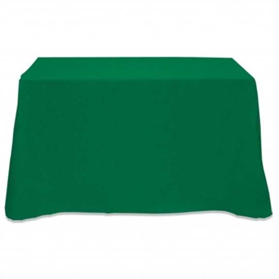 Forest Green 4-Sided Custom Table Cover - 4 ft.
