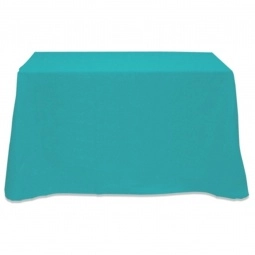 Teal 4-Sided Custom Table Cover - 4 ft.