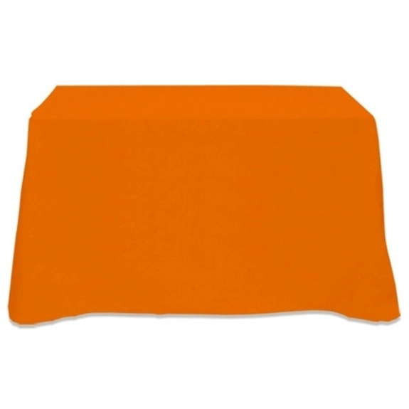 Orange 4-Sided Custom Table Cover - 4 ft.