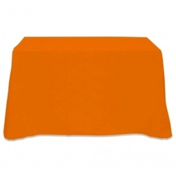 Orange 4-Sided Custom Table Cover - 4 ft.