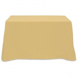 Tan 4-Sided Custom Table Cover - 4 ft.
