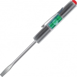 Trans. Smoke Pocket Promo Screwdriver w/ Level