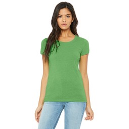 Green triblend Bella + Canvas&#174; Triblend Short-Sleeve Logo T-Shirt - Wo