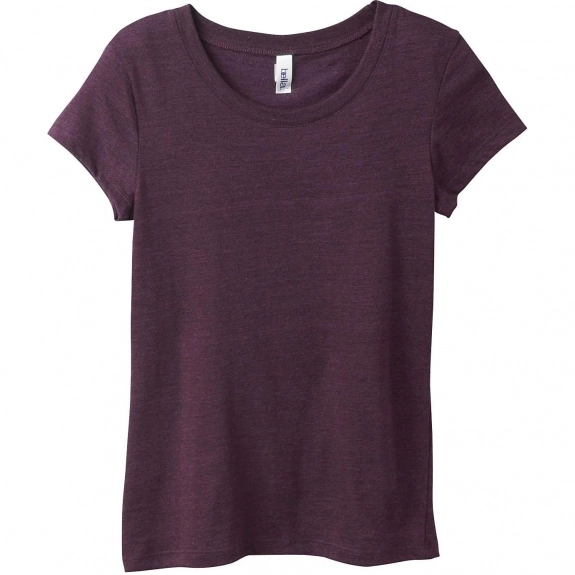 Women's Amethyst Bella Triblend Short-Sleeve Logo T-Shirt
