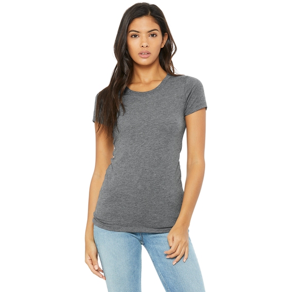 Bella + Canvas Triblend Short-Sleeve Logo T-Shirt - Womens
