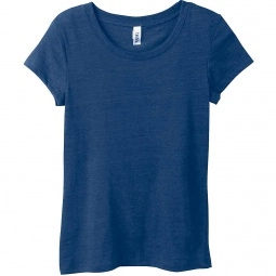 Women's Athletic Blue Bella Triblend Short-Sleeve Logo T-Shirt
