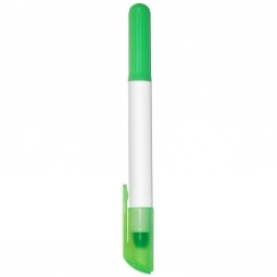 Green Gel Wax Fluorescent Promotional Highlighter