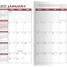 Open - Royal Executive Monthly Custom Pocket Planner