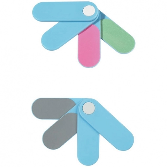 Open-Full Color 4 in 1 Mini Promotional Nail Files
