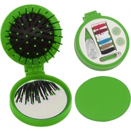 Lime - 3-in-1 Custom Sewing Kit w/ Brush & Mirror