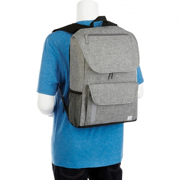 In Use - Heathered Custom Laptop Rucksack Backpack - 15"