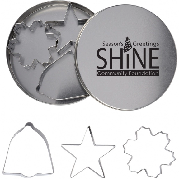 Silver Cookie Cutter Promotional Gift Set