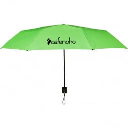 Lime Green - Manual Fold Promotional Umbrella w/ Sleeve - 42"