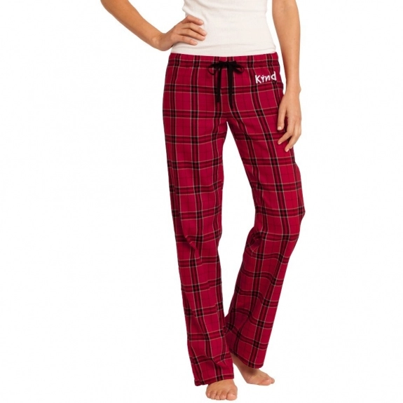 New Red - District Flannel Plaid Promotional Pant - Women's