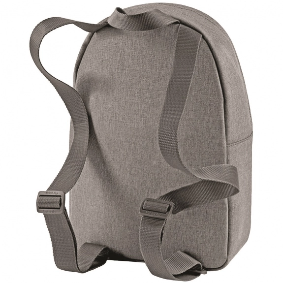 Back Solo Re:vive Heather Custom Mini Backpack - 8.75"w x 13.25"h x 3.88"d