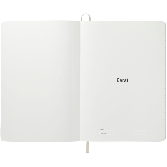 Open - Karst Stone Soft Bound Custom Notebook - 5.5"w x 8.5"h