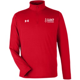 Red / white - Under Armour&#174; Team Tech Branded 1/4-Zip - Men's