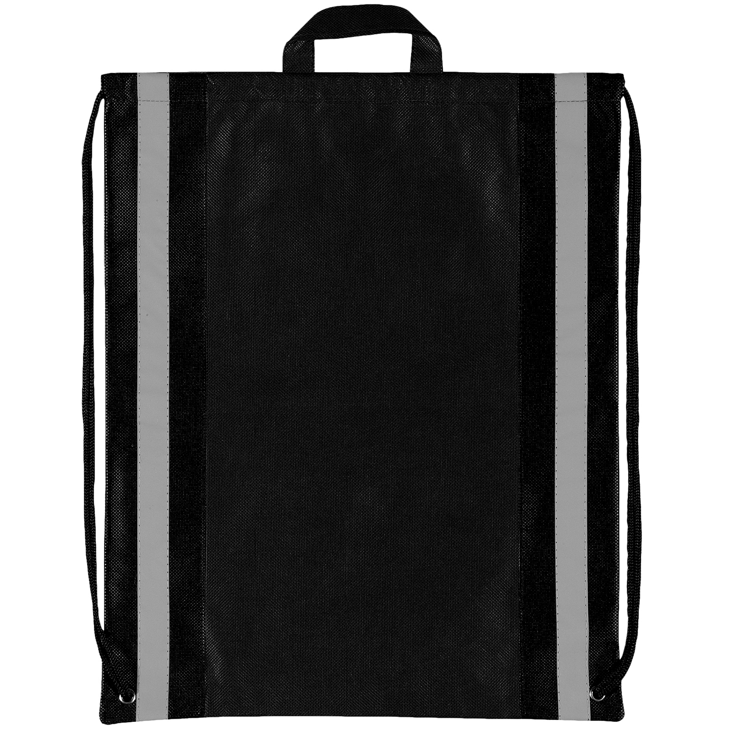 Custom Drawstring Backpack Reflective Stripe Promotional Backpack