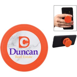 Orange - Collapsible Custom Phone Grip and Stand