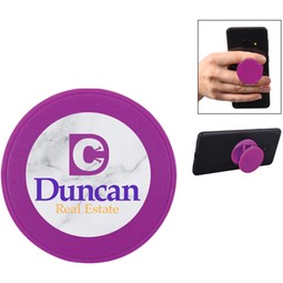 Purple - Collapsible Custom Phone Grip and Stand