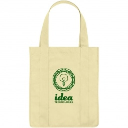 Natural Grocery Non-Woven Custom Tote Bag - 13"w x 15"h x 10"d