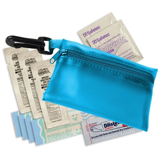 T Blue Sunscape Promo First Aid Kit w/ Clip