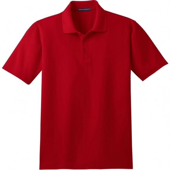 Red Port Authority Stain-Resistant Custom Polo - Men's