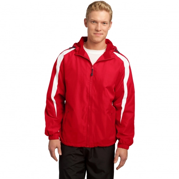 Sport-Tek Fleece-Lined Colorblock Custom Jacket