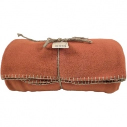 Rust Eco-Friendly Embroidered Blanket