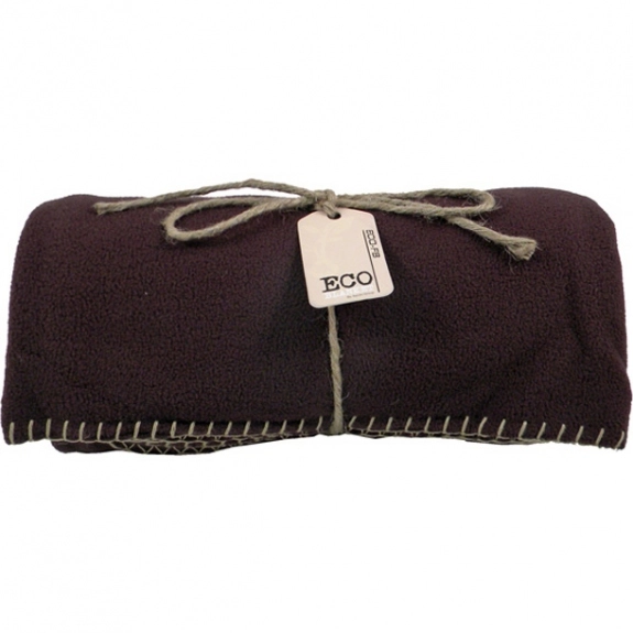 Brown Eco-Friendly Embroidered Blanket